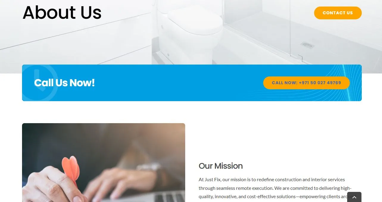 Just Fix – WordPress Website Design screenshot 3
